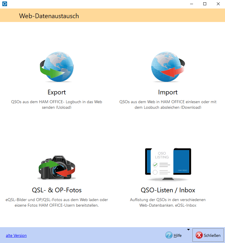 Webzugriff Hamoffice mein Amateurfunk Logbuch