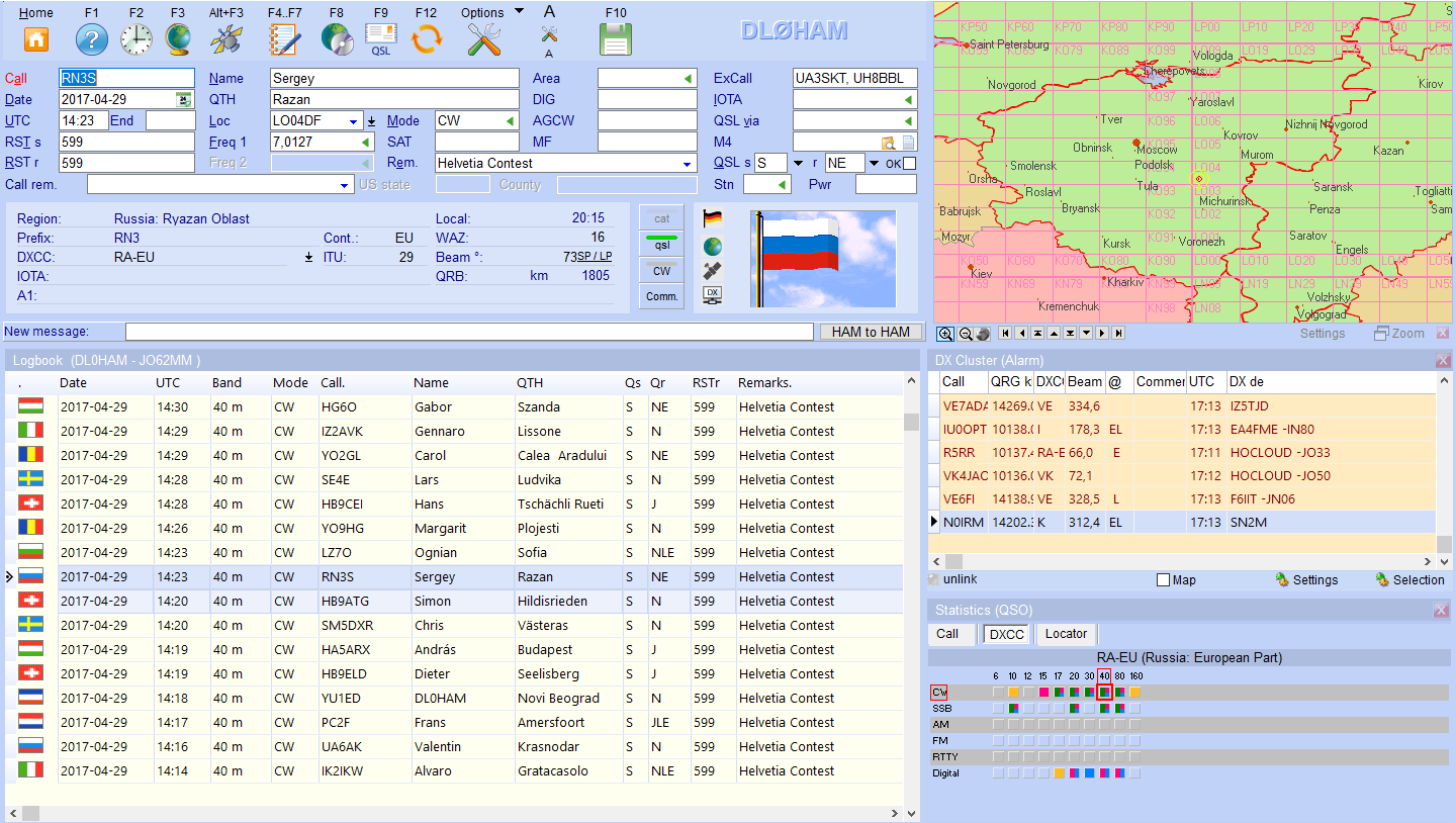 QSO input layout standard