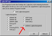 Logbuchimport andere Logs